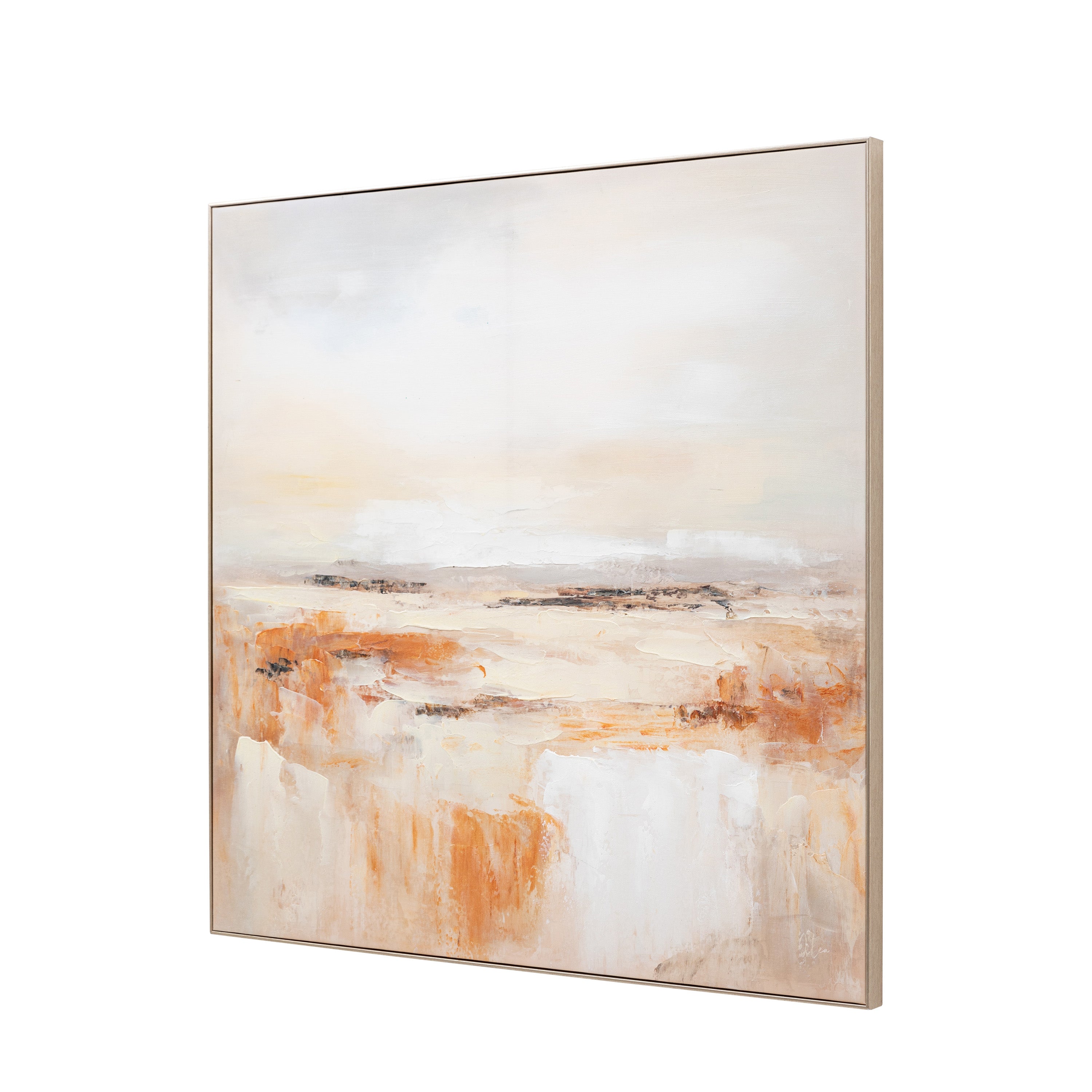 Warm Haze Framed Canvas Wall Art